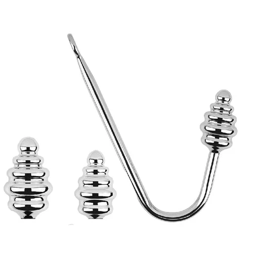 Screw-in 8826 GreatBenefit Ribbed Anal Set Hook 0617